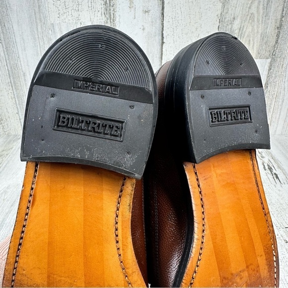 Morgan Quinn 1521 Washington Wing-tip Made in USA Brown Leather Oxford #429 - Picture 10 of 12